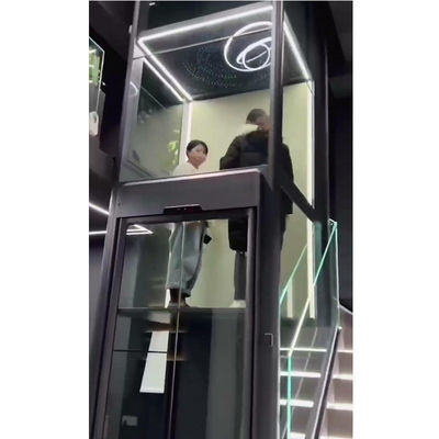 맑은 아크릴 문 집 엘리베이터 500파운드 집 미니 엘리베이터