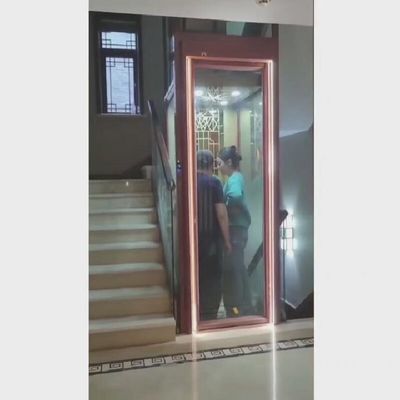클레이뱅크 홈 엘리베이터 0.2-0.4 M/S 센터 오픈 스테인리스 스틸 / 알루미늄 프레임