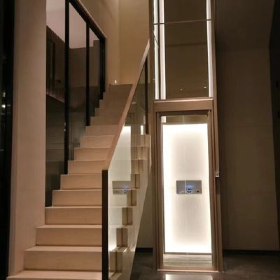 4.7 kW 수압 기계실 0m 갱도 깊이와 마이크로프로세서 제어 하우스용 수압 엘리베이터