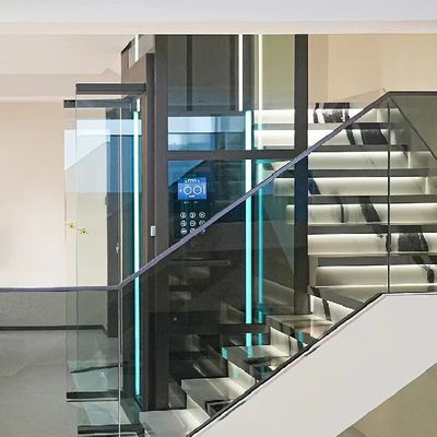 최대 30m 여행 높이 안전 센서 및 자동 슬라이딩 문과 함께 가정 엘리베이터