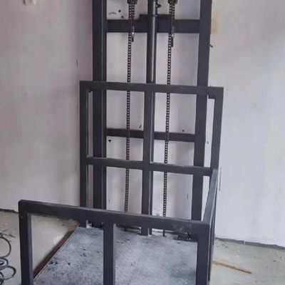 1-12M 리프팅 높이 강철 전력 수압 화물 리프트 엘리베이터 PLC 제어
