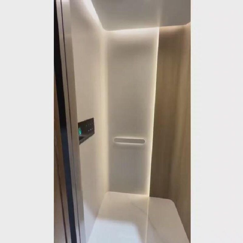 자동 슬라이딩 도어와 400kg 용량으로 220V AC 스크루 드라이브 홈 엘리베이터