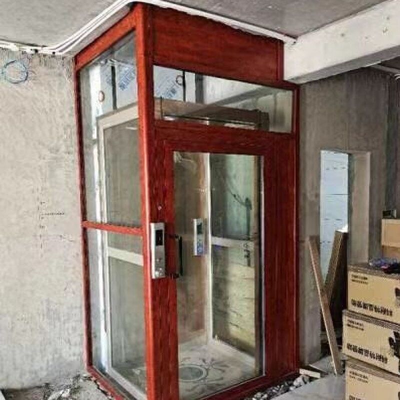 갑판 바닥 5개의 정류장 4.7kW 모터 0m 구덩이 깊이를 가진 작은 가정용 엘리베이터