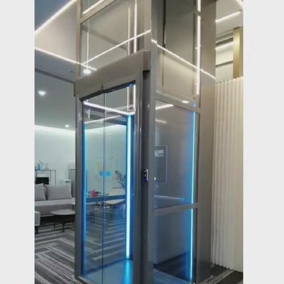 0.15m/s 고급 PLC 제어 스테인리스 스틸 객실 나사 구동 엘리베이터